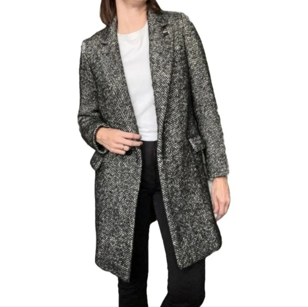 étoile isabel marant herringbone peacoat size 38